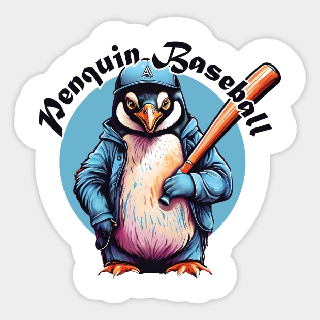 Penguin Baseball Sticker by Sigmoid